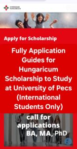 Hungaricum Scholarship