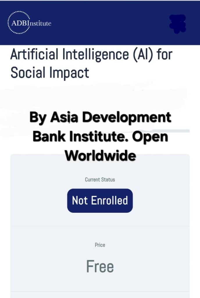 Artificial Intelligence Scholarships course